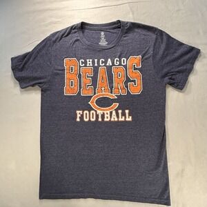NFL Chicago Bears Short Sleeve Blue Shirt Men's Medium Football Game Day